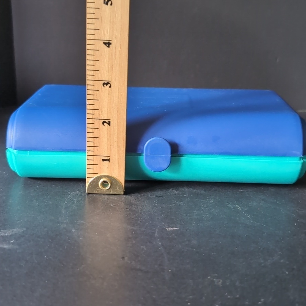 VGT 1980s Caboodles Lot Of 3 Blue/Green Travel Makeup Cases. - Picture 13 of 13